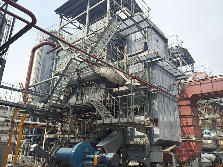 Pulverized coal organic heat carrier boiler