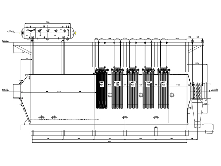 Non-ferrous metal waste heat boiler