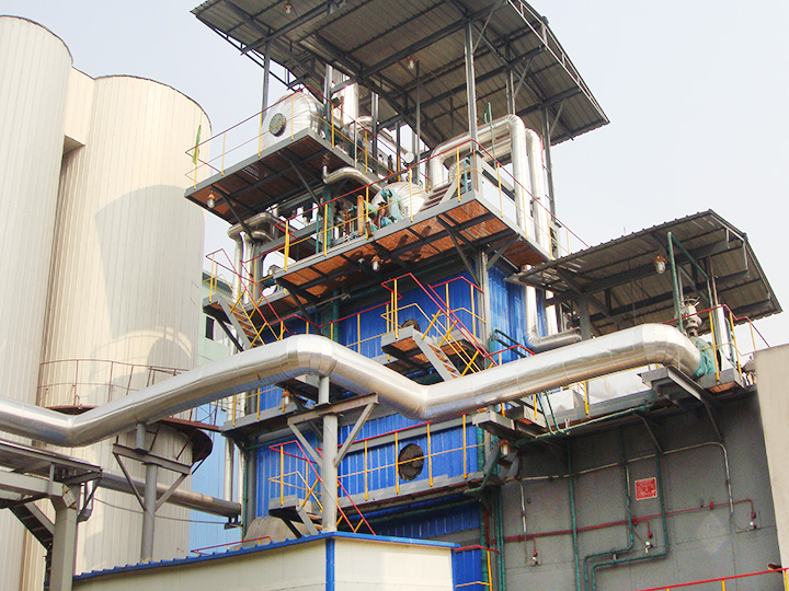 Waste heat boiler in the steel industry